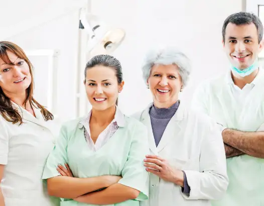 Team members at Sunset Dental Associates. 